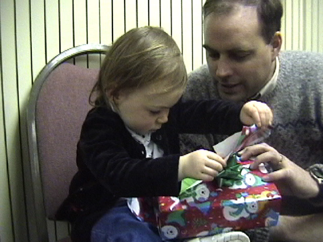 Jenna Opening Her Gift