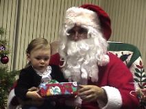 Jenna with Santa