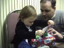 Jenna Opening Her Gift