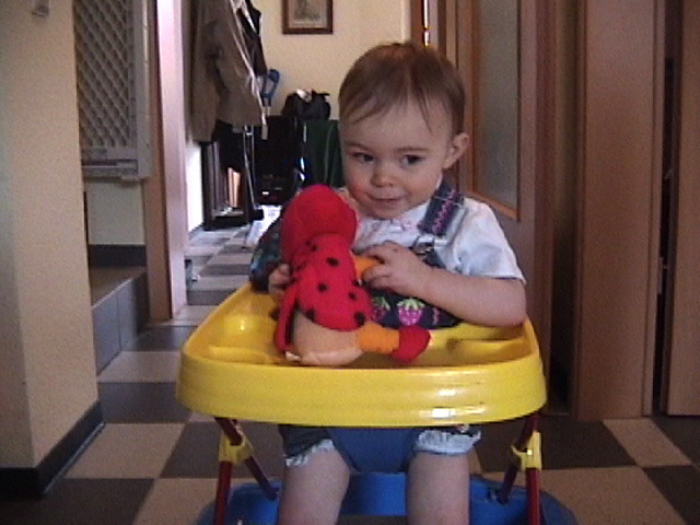 Playing with my toy