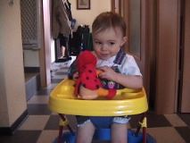 Playing with my toy