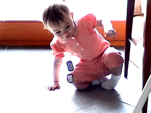 I can do the military crawl!