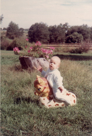 Baby Eric on Fab Horse c 1968